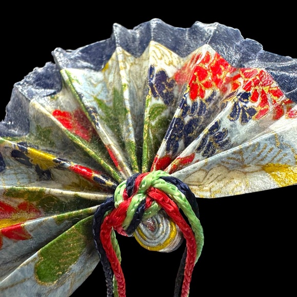 Vintage Handmade Origami Fan & Kimono Pins - Picture 5 of 9